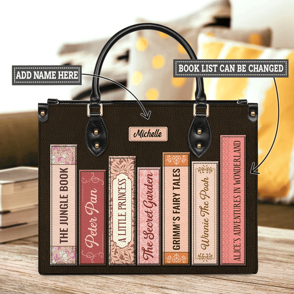 Custom Bookshelf HHRZ26106067WT Leather Bag