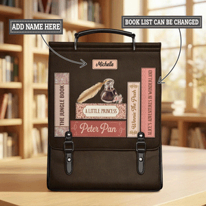 Custom Bookshelf NNRZ09014330XT Leather Backpack