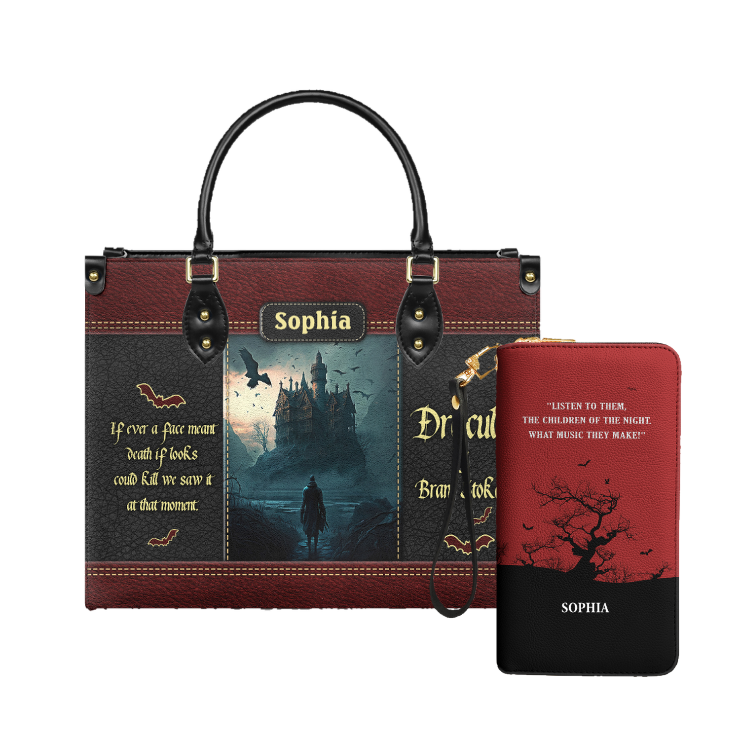 Dracula Bram Stoker A Face Meant Dead TTLZ1902003A Leather Bag