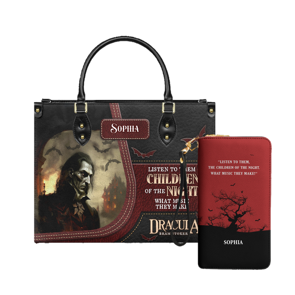 Dracula Bram Stoker Listen The Children Of Night TTLZ1802005A Leather Bag