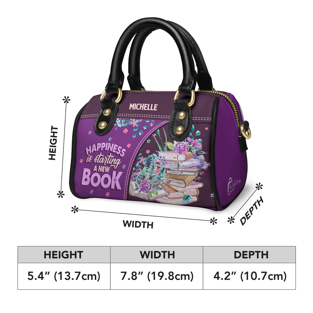 Happiness Is Starting A New Book TTRZ21086192KT Mini Satchel