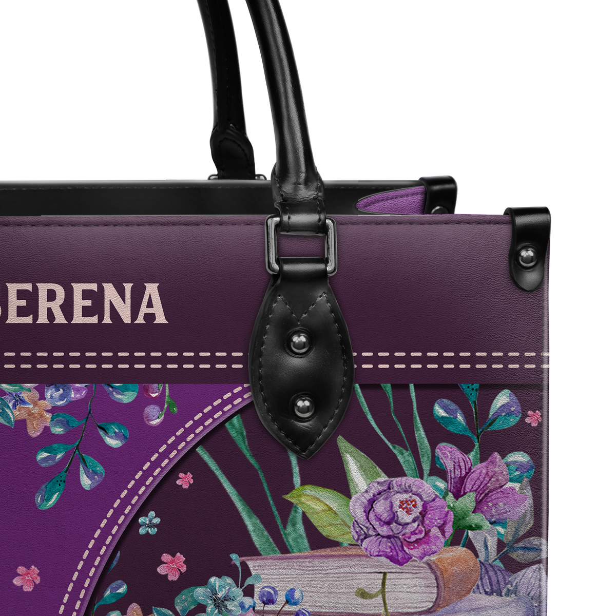 Black Interior -  Happiness Is Starting A New Book HHRZ1902002A Leather Bag