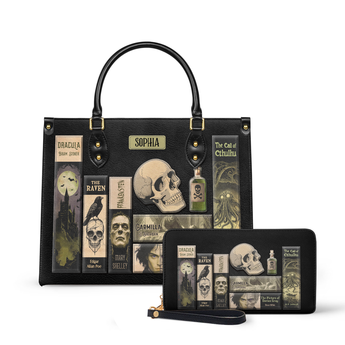 Horror Books HHRZ25109132CA Leather Bag