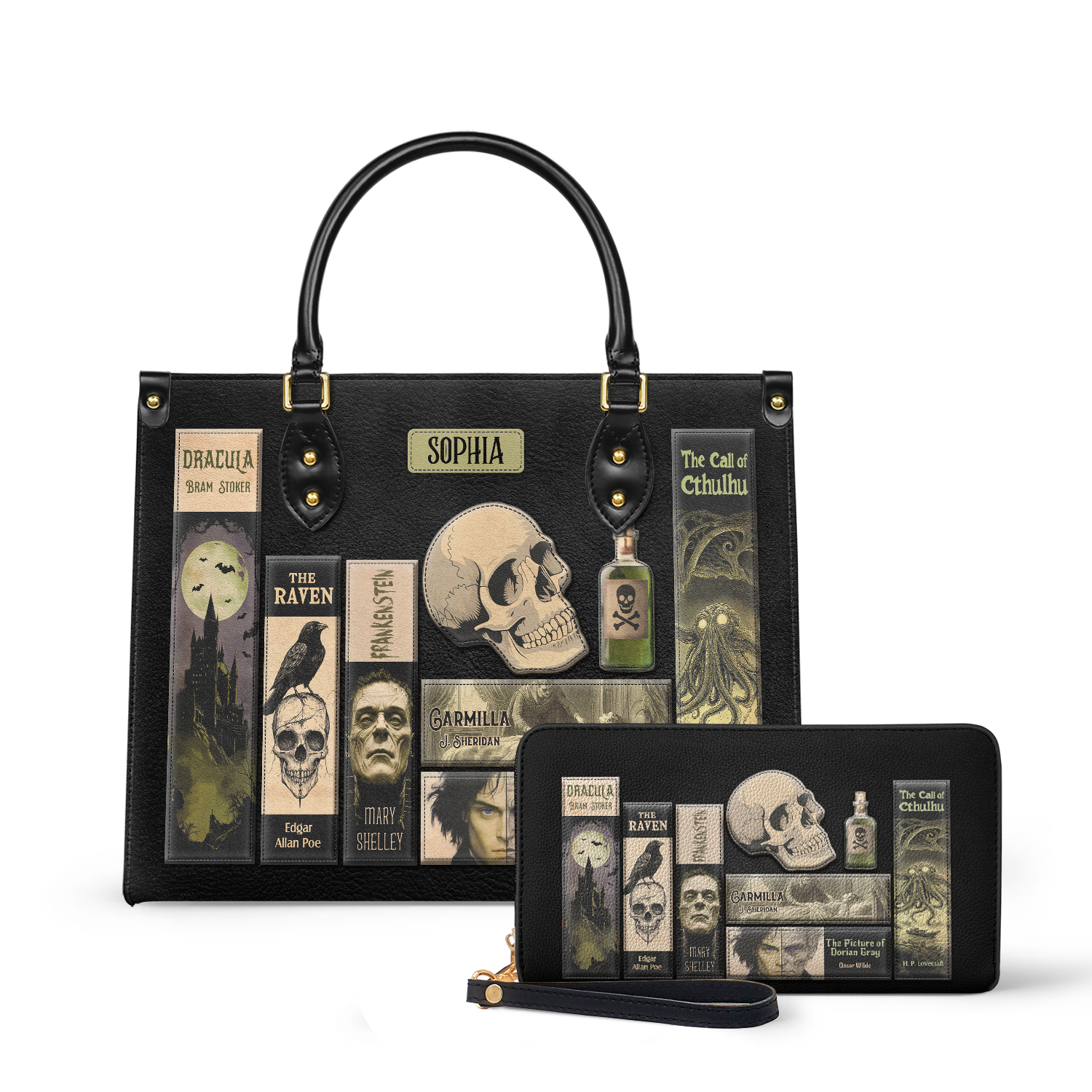 Horror Books HHRZ25109132CA Leather Bag