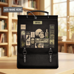 Horror Books NNRZ12015062MT Leather Backpack