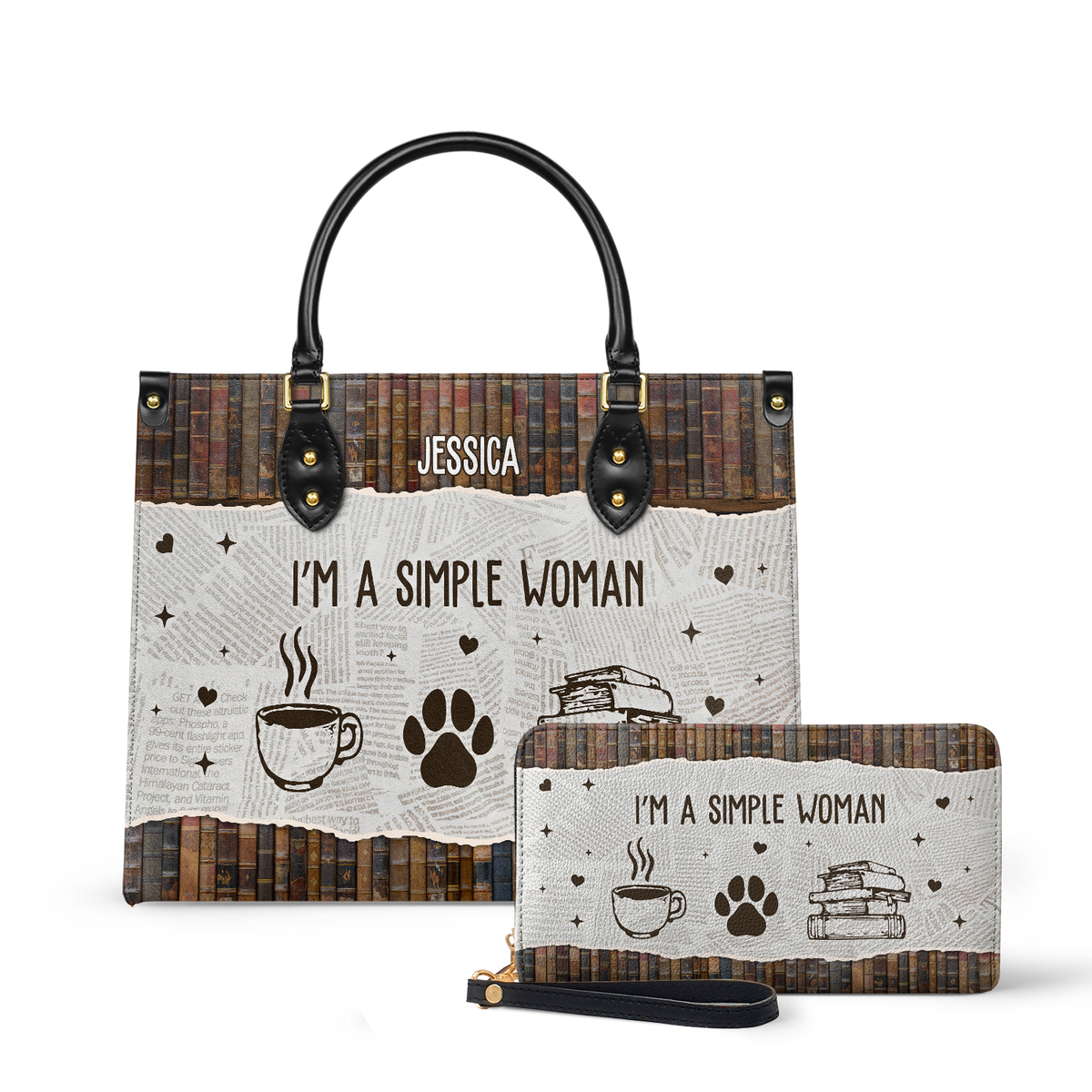 I Am A Simple Woman HHRZ03084037IX Leather Bag