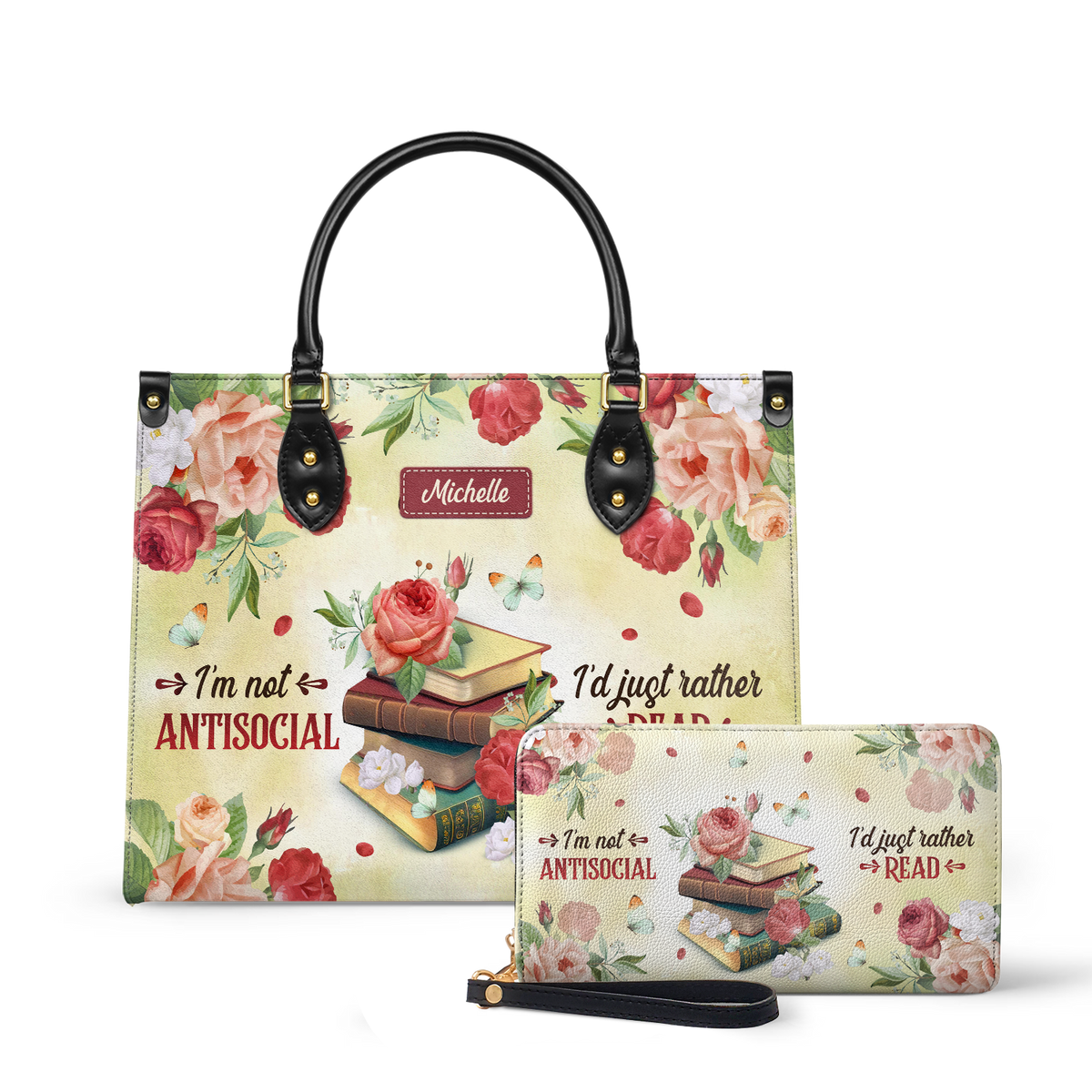 I Am Not Antisocial I Would Just Rather Read DNRZ1702001A Leather Bag