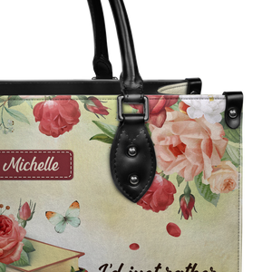 Black Interior -  I Am Not Antisocial I Would Just Rather Read DNRZ1702001A Leather Bag