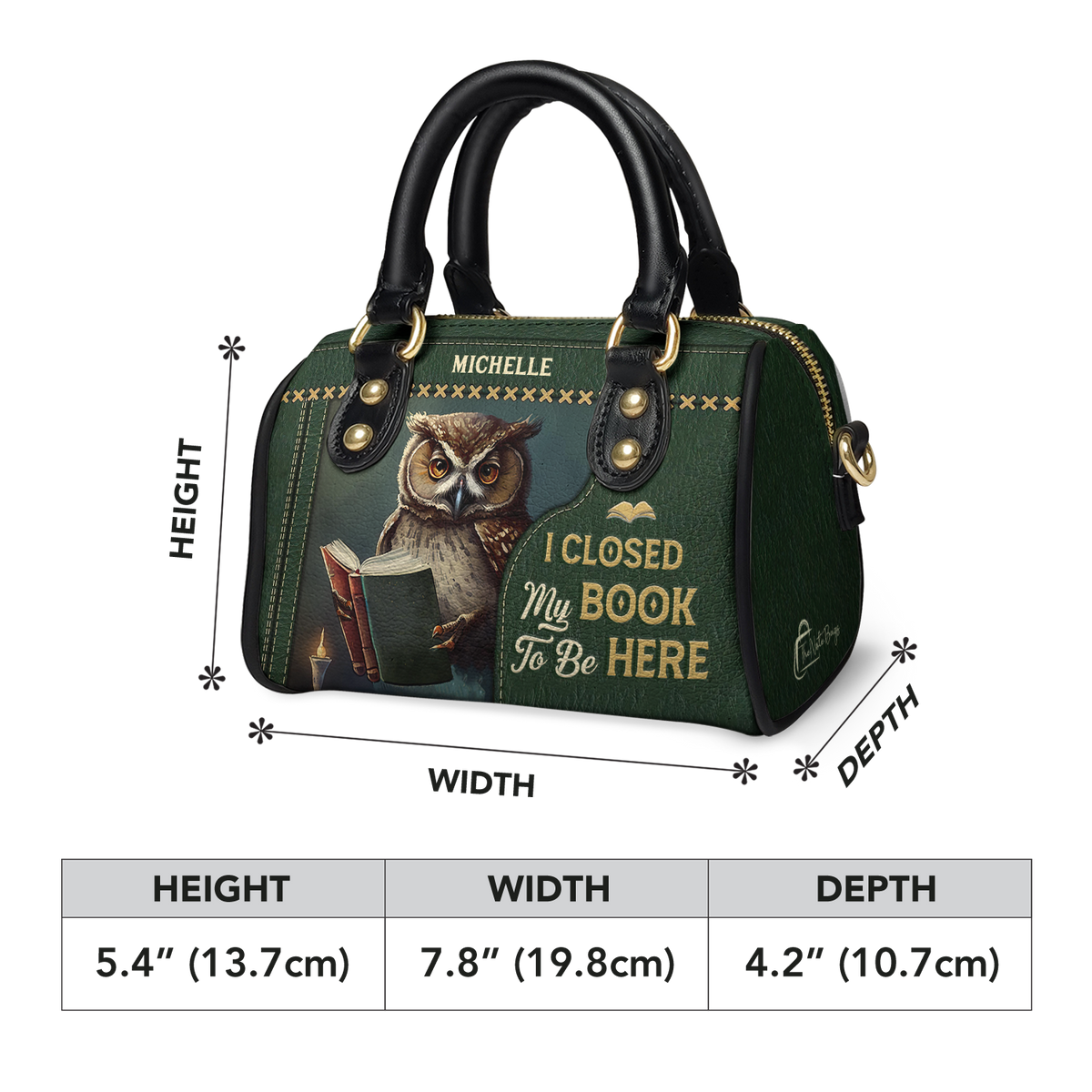 I Closed My Book To Be Here NNRZ21080267RQ Mini Satchel