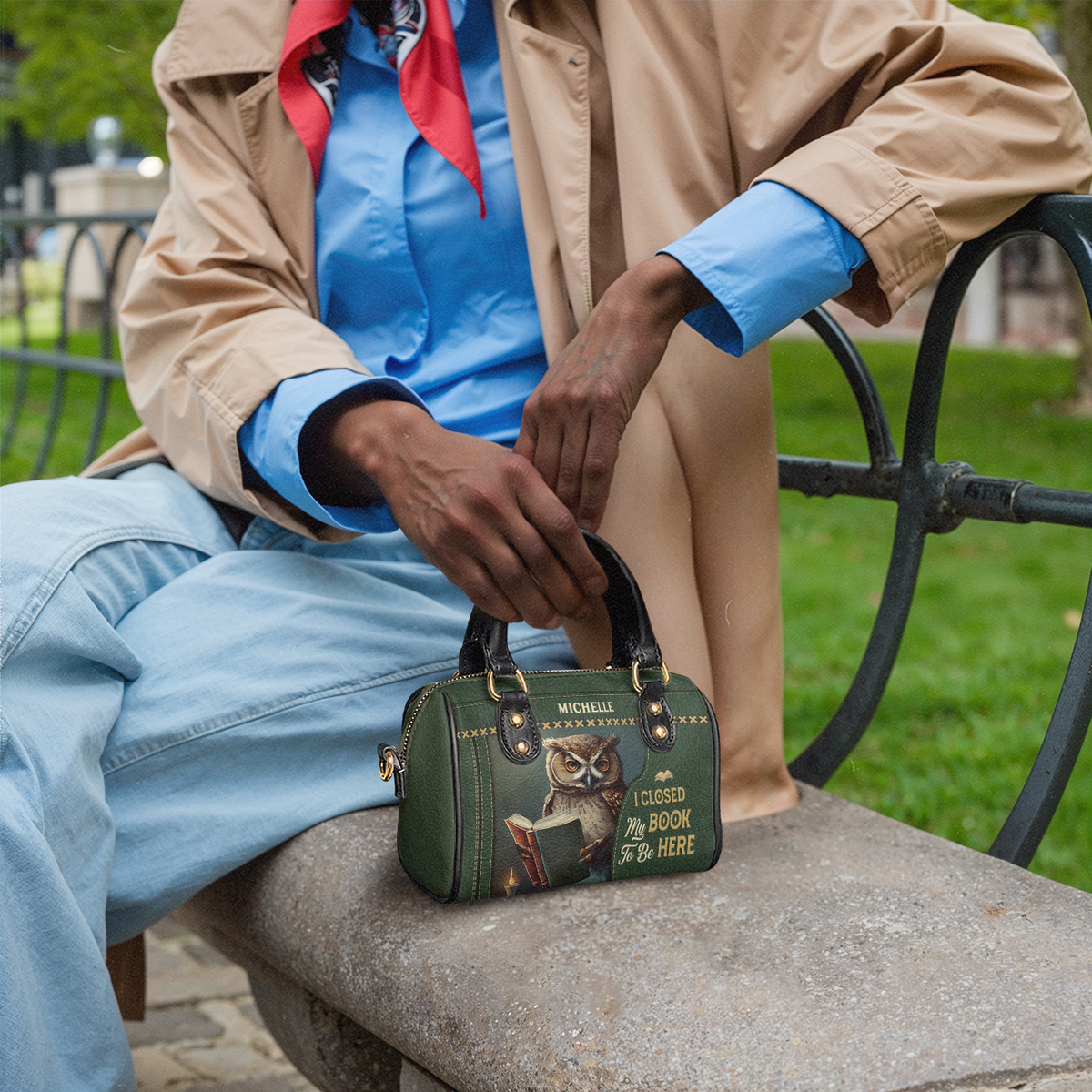 I Closed My Book To Be Here NNRZ21080267RQ Mini Satchel