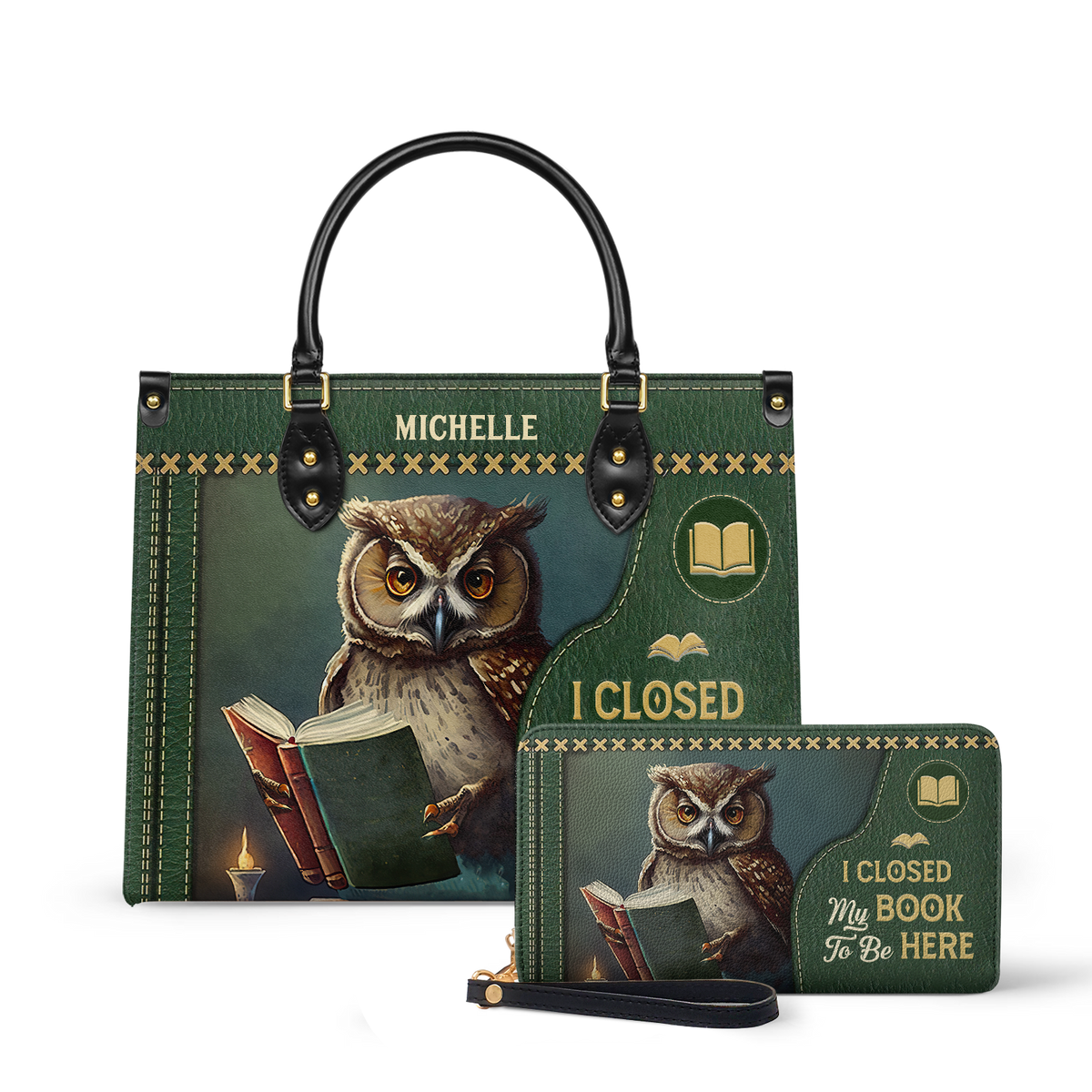 I Closed My Book To Be Here HHAY1702002A Leather Bag