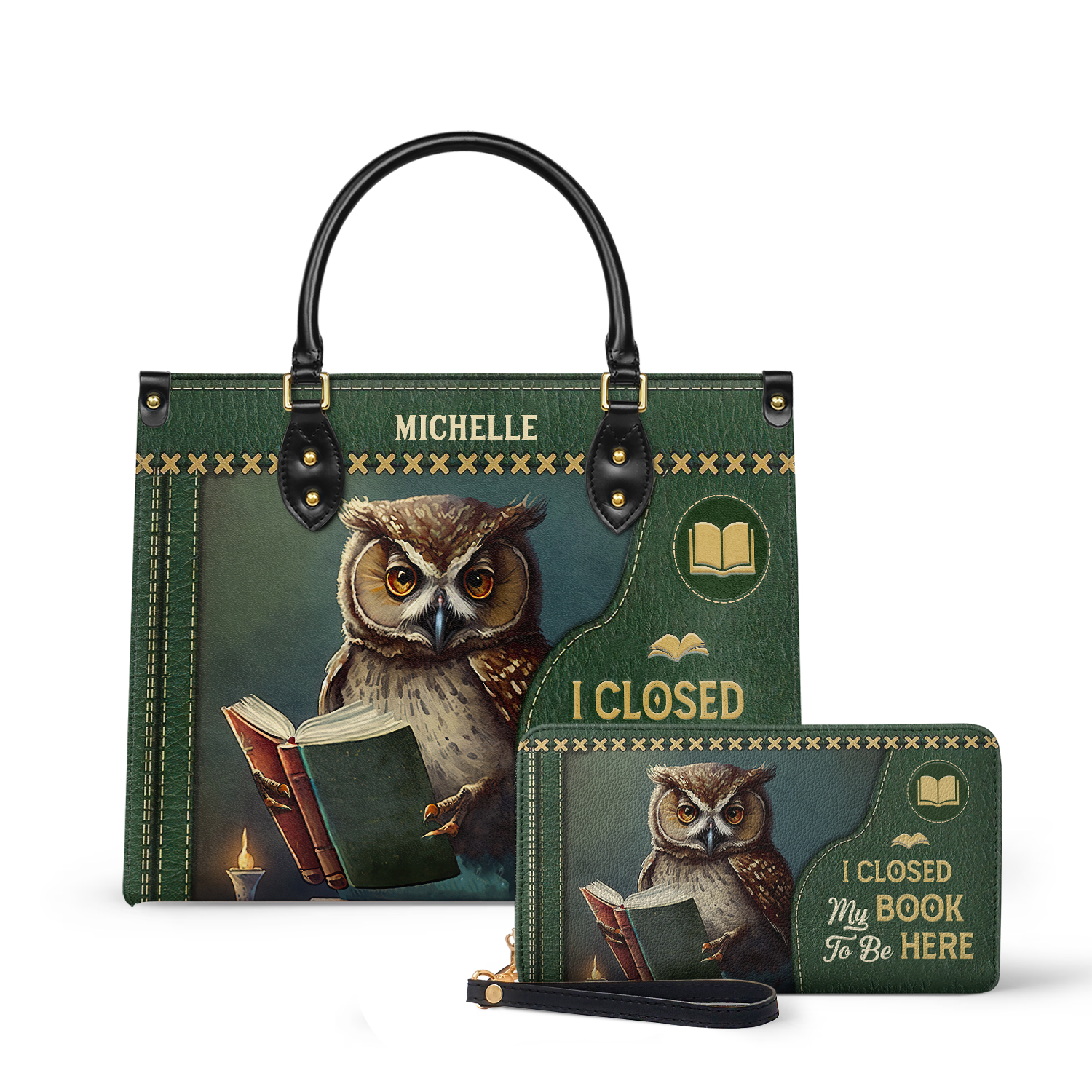 I Closed My Book To Be Here HHAY1702002A Leather Bag
