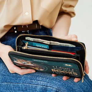 I Dont Just Read Books I Write Them NNRZ05084238OG Zip Around Leather Wallet