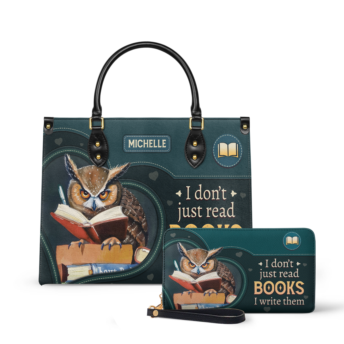 I Dont Just Read Books I Write Them HTRZ02040094DF Leather Bag