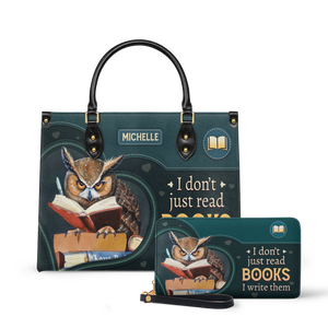 I Dont Just Read Books I Write Them HTRZ02040094DF Leather Bag