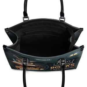 Black Interior -  I Dont Just Read Books I Write Them HTRZ02040094DF Leather Bag