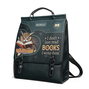 I Dont Just Read Books I Write Them NNRZ12015936HW Leather Backpack