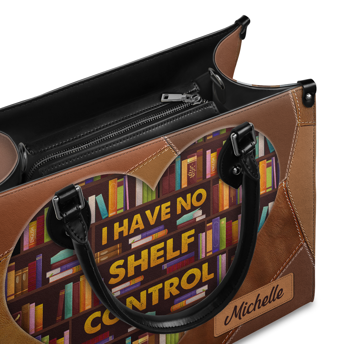 Black Interior -  I Have No Shelf Control DNRZ1602002A Leather Bag