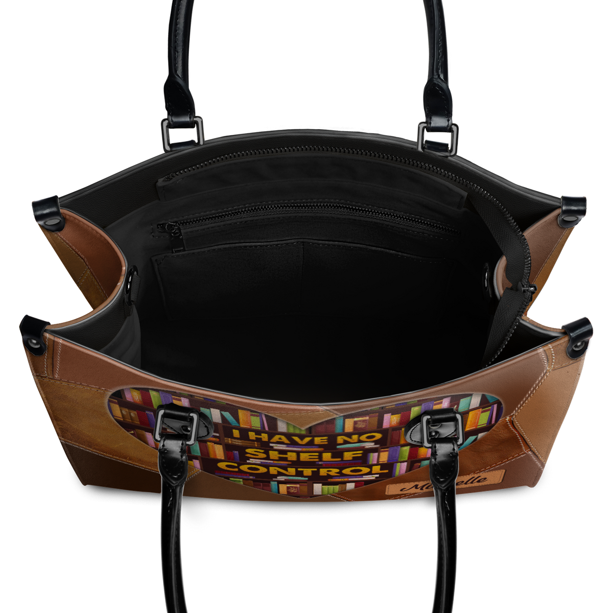 Black Interior -  I Have No Shelf Control DNRZ1602002A Leather Bag