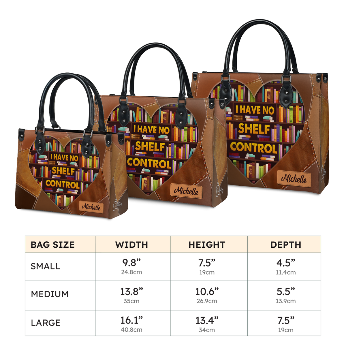 Black Interior -  I Have No Shelf Control DNRZ1602002A Leather Bag