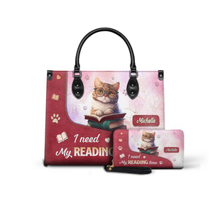 Black Interior -  I Need My Reading Time DNRZ1802002A Leather Bag