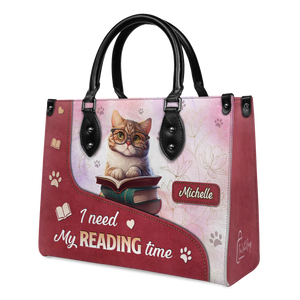 Black Interior -  I Need My Reading Time DNRZ1802002A Leather Bag