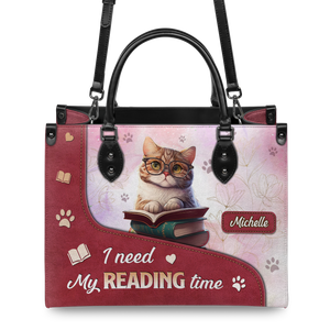 Black Interior -  I Need My Reading Time DNRZ1802002A Leather Bag