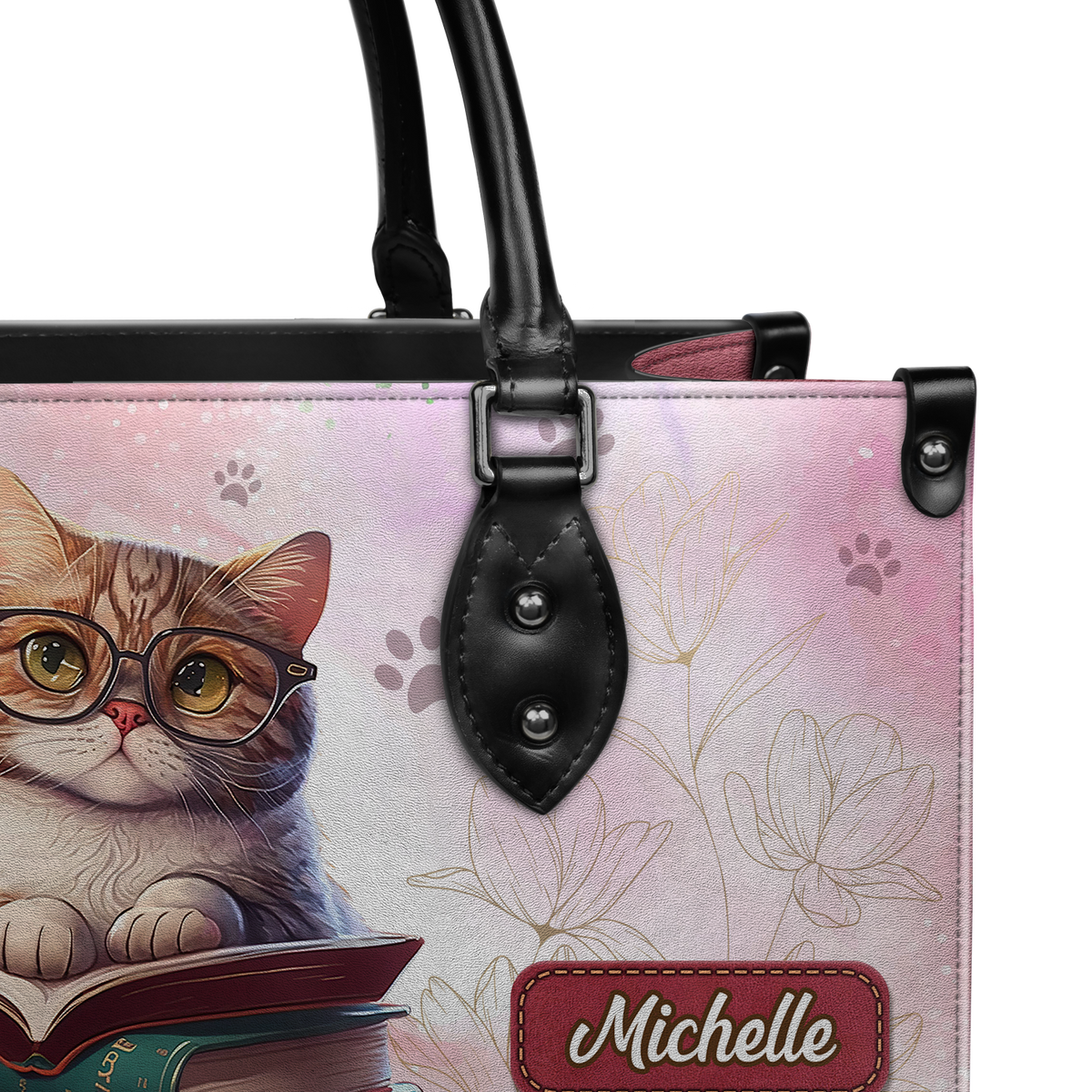 Black Interior -  I Need My Reading Time DNRZ1802002A Leather Bag