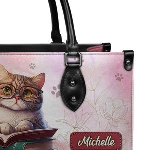 Black Interior -  I Need My Reading Time DNRZ1802002A Leather Bag