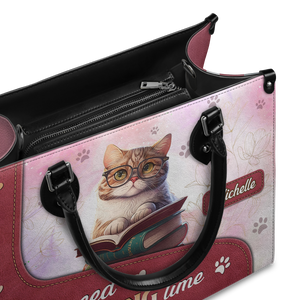 Black Interior -  I Need My Reading Time DNRZ1802002A Leather Bag
