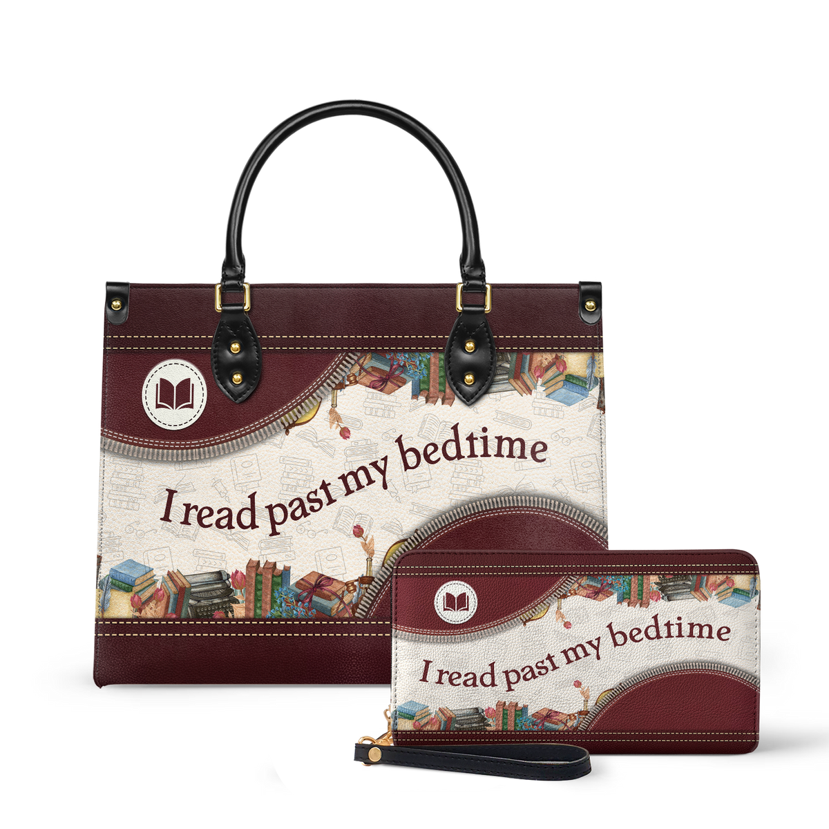 I Read Past My Bedtime HTRZ20112129HD Leather Bag