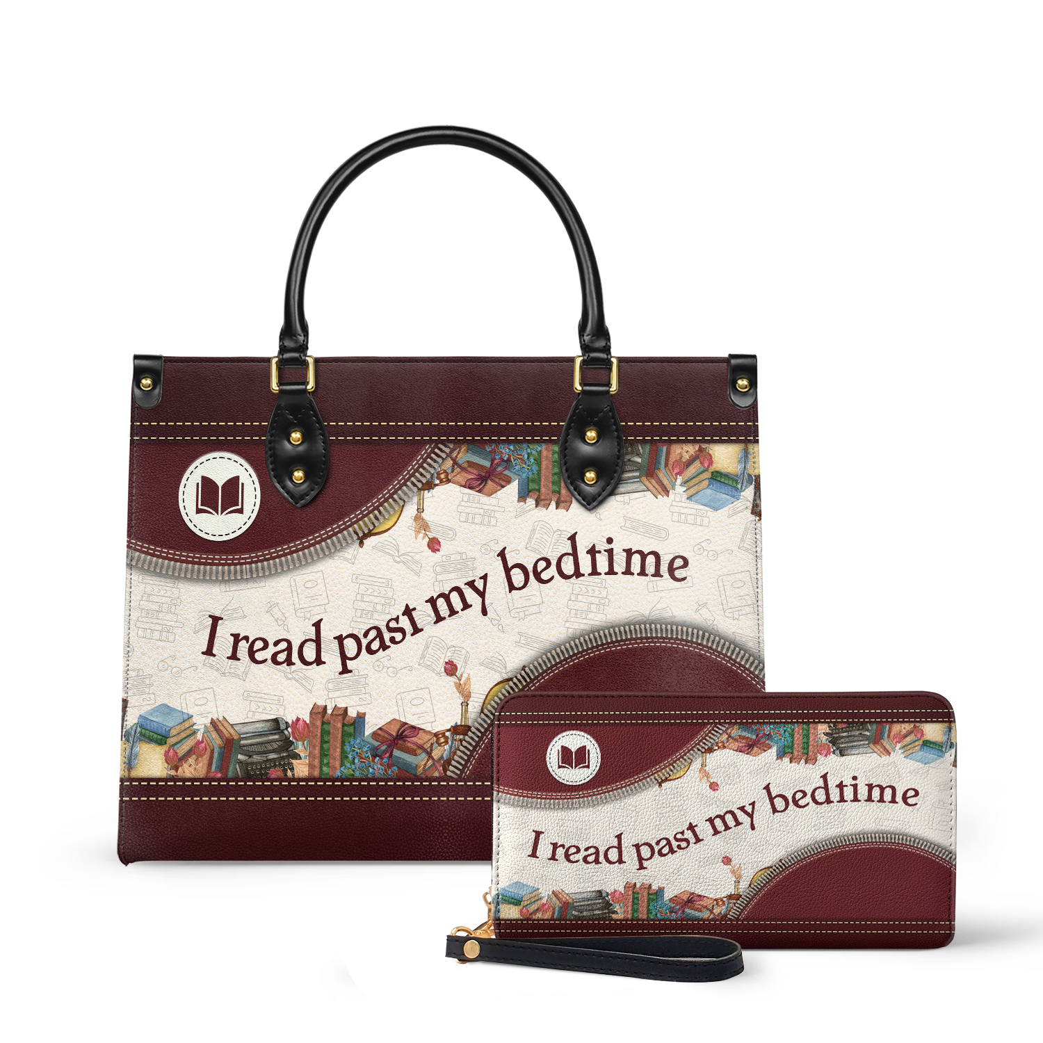 I Read Past My Bedtime HTRZ20112129HD Leather Bag