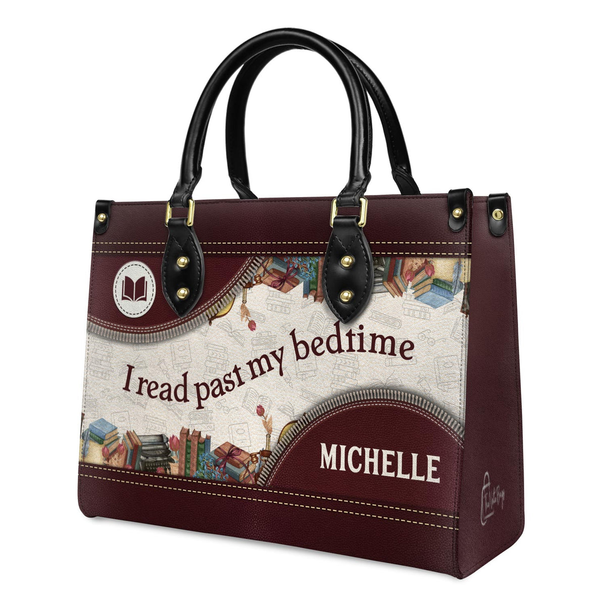 I Read Past My Bedtime HTRZ20112129HD Leather Bag