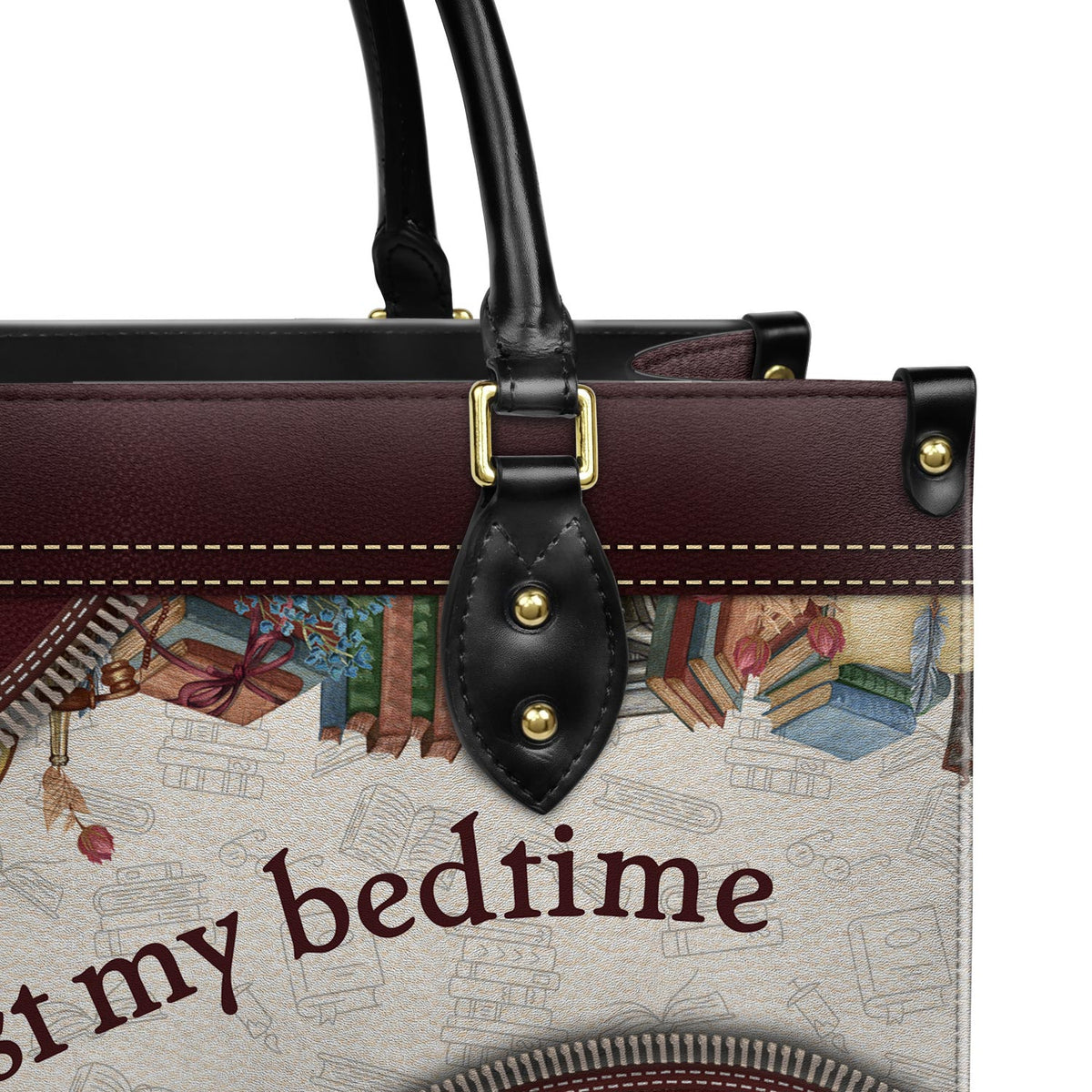 I Read Past My Bedtime HTRZ20112129HD Leather Bag