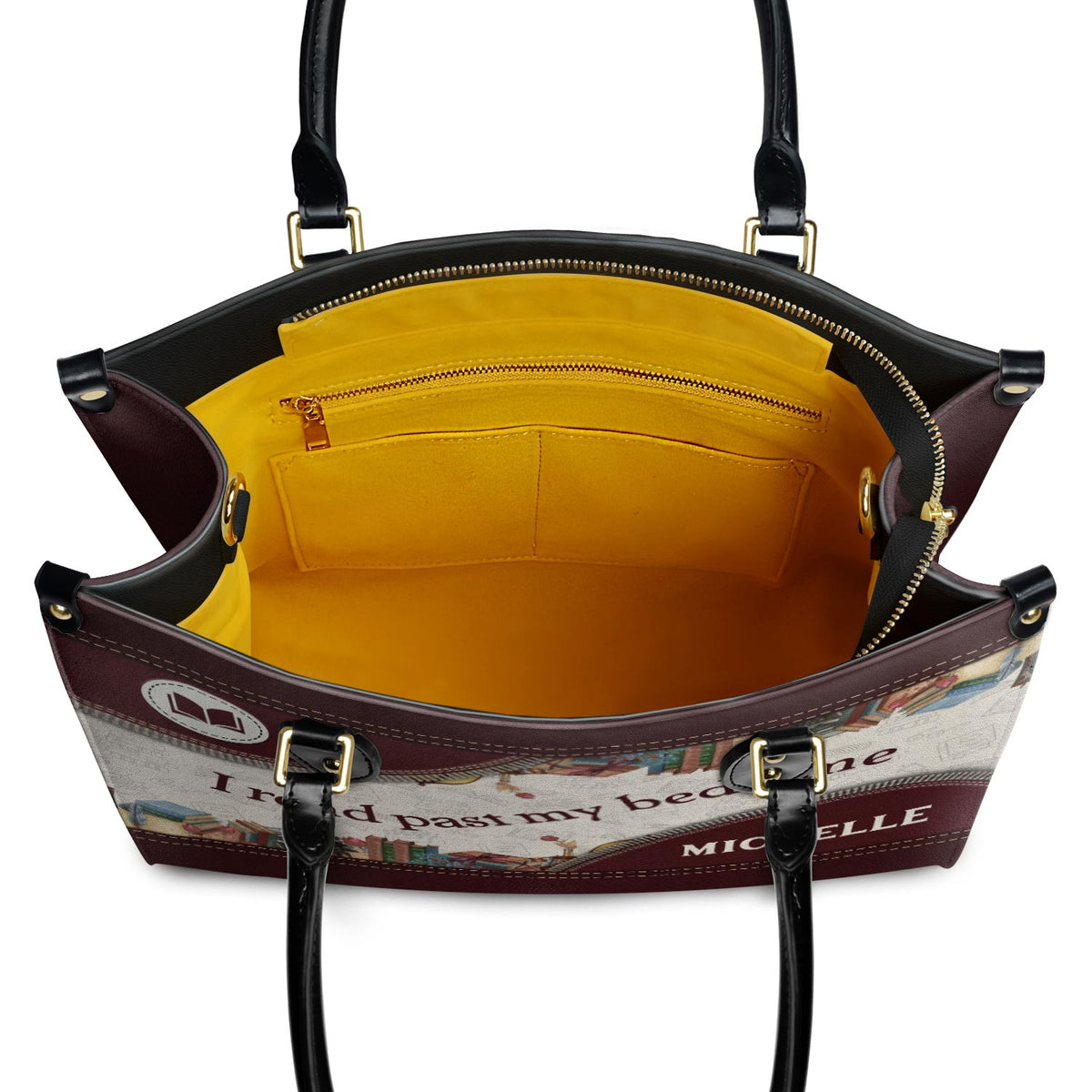 I Read Past My Bedtime HTRZ20112129HD Leather Bag