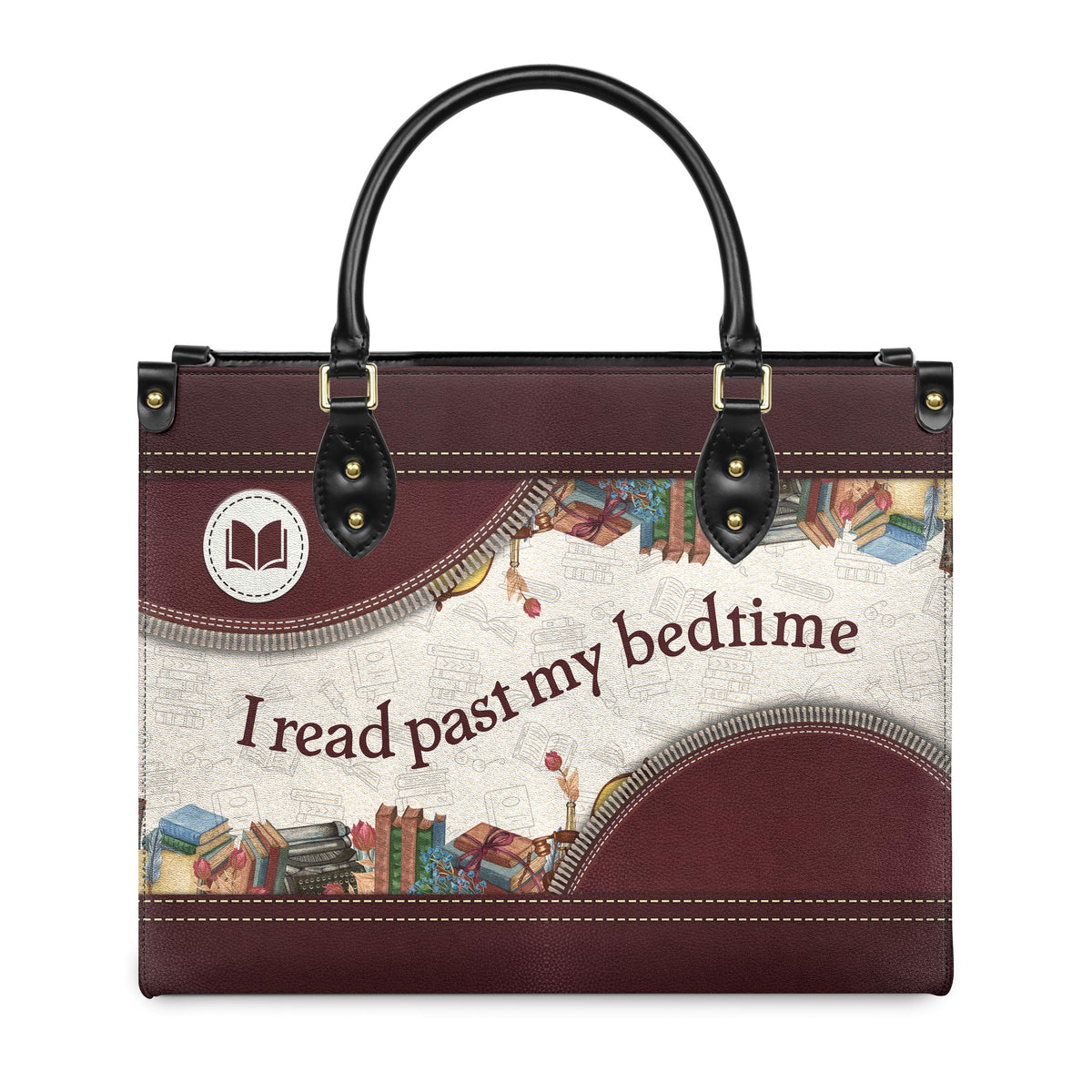 I Read Past My Bedtime HTRZ20112129HD Leather Bag