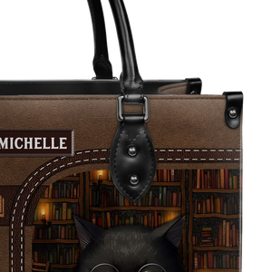 Black Interior -  If My Book Is Open Your Mouth Is Closed HHAY1702004A Leather Bag