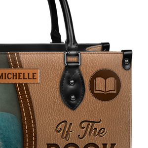 Black Interior -  If The Book Is Open Im Busy HHAY1702001A Leather Bag