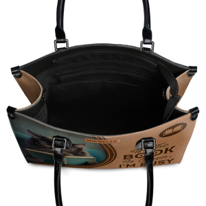 Black Interior -  If The Book Is Open Im Busy HHAY1702001A Leather Bag