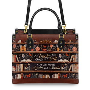 Custom Quote Bookshelf HTRZ29079978JK Leather Bag