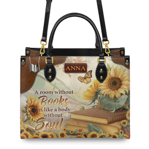 Custom Quote Sunflower HTRZ29072526MN Leather Bag