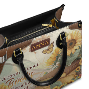 Custom Quote Sunflower HTRZ29072526MN Leather Bag