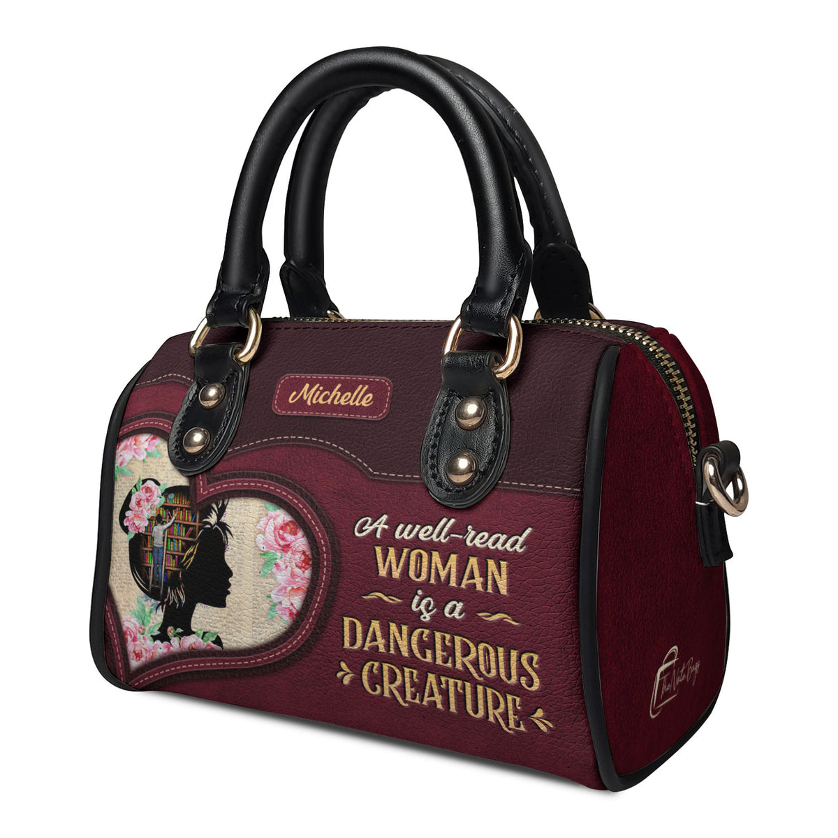 A Well Read Woman Is A Dangerous Creature NNRZ21087265LE Mini Satchel