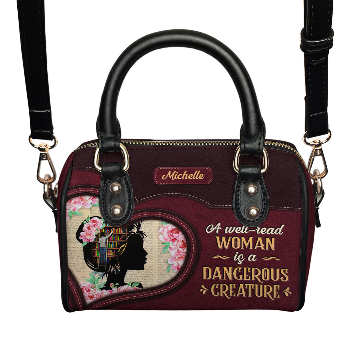 A Well Read Woman Is A Dangerous Creature NNRZ21087265LE Mini Satchel