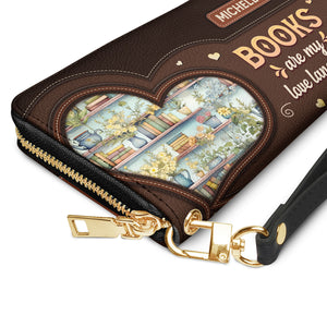 Books Are My Love Language NNRZ02080383KA Zip Around Leather Wallet