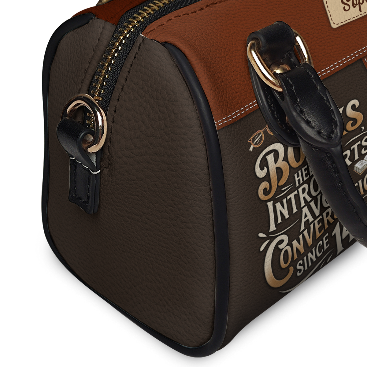 Books Helping Introverts Avoid Conversation Since 1454 HHRZ28100190EY Mini Satchel