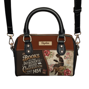 Books Helping Introverts Avoid Conversation Since 1454 HHRZ28100190EY Mini Satchel