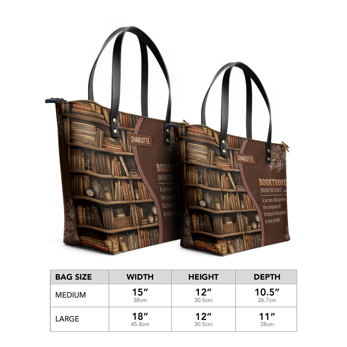 Booktrovert Noun TTRZ28109585IM Leather Tote Bag