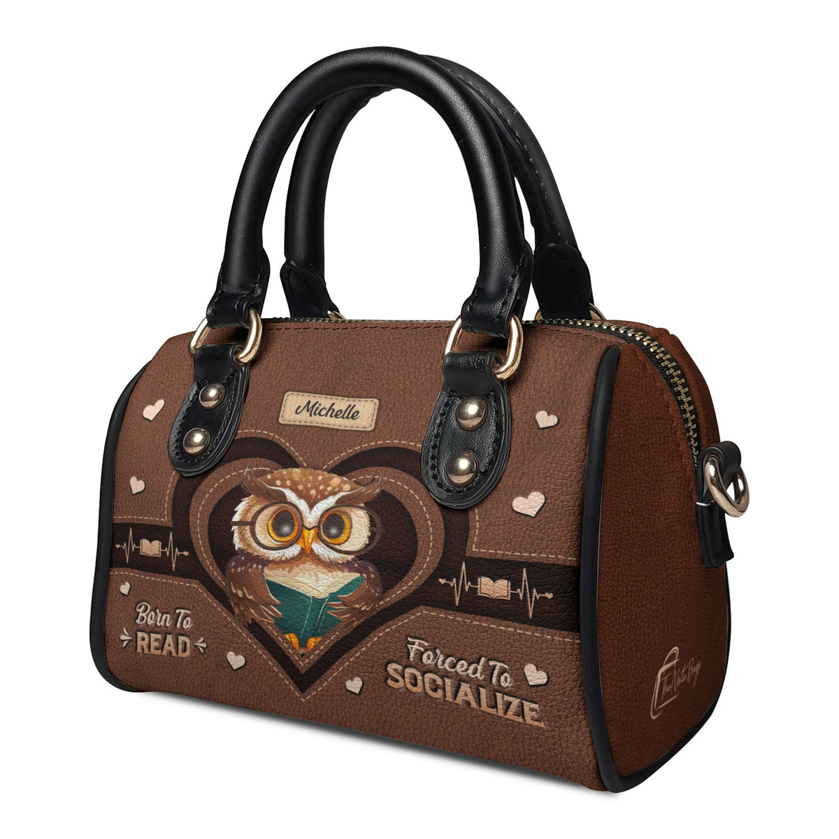 Born To Read Forced To Socialize TTRZ21088933MW Mini Satchel