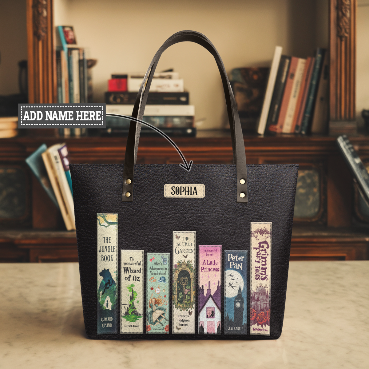 Children Books TTRZ28100796ZA Leather Tote Bag